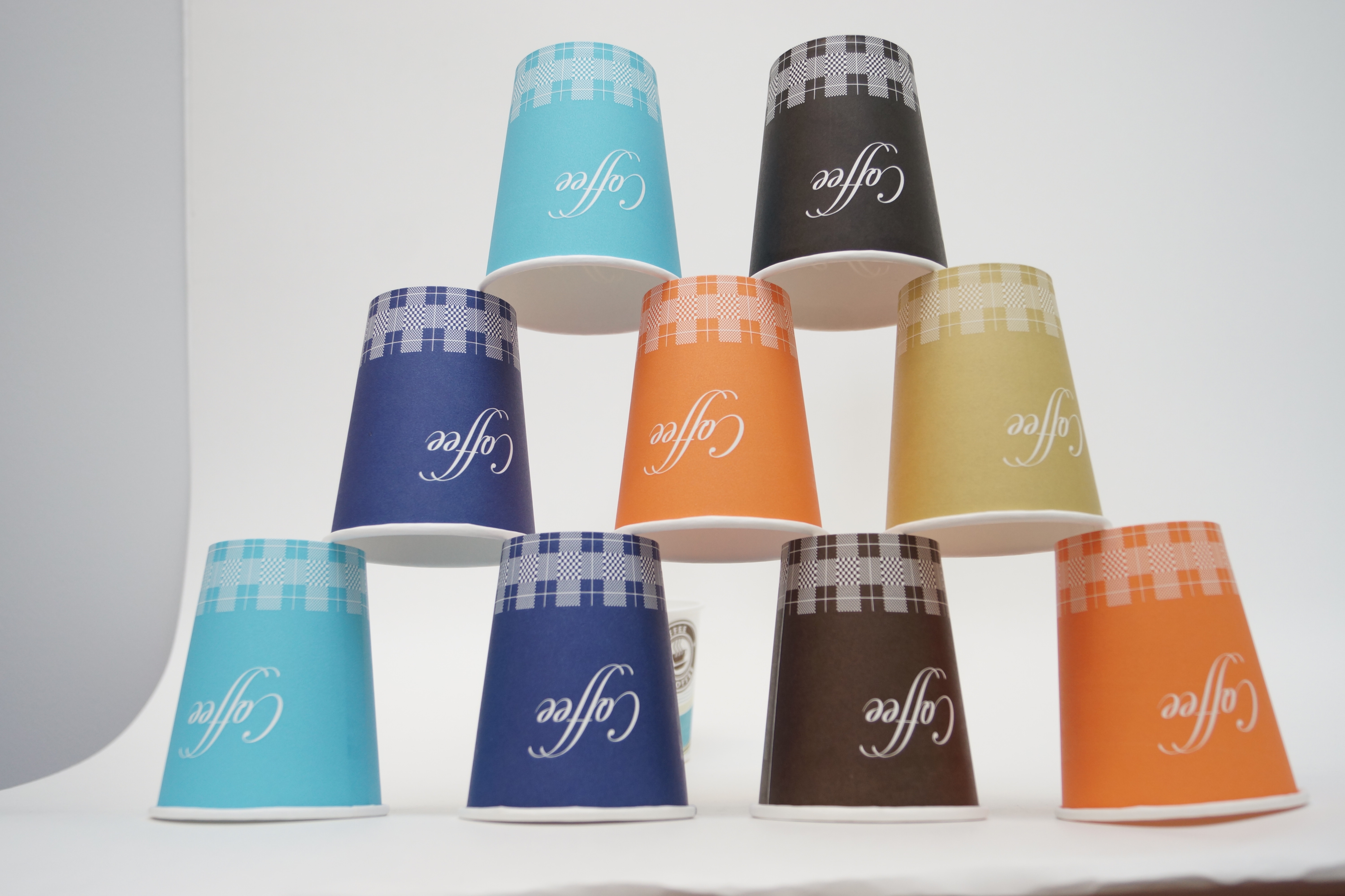 Custom designed paper cups